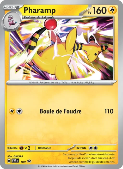 Carte Pokémon Pharamp 109 Sans Rareté SVP Black Star Promos