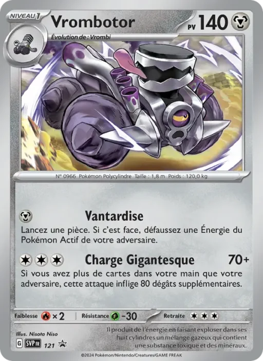 Carte Pokémon Vrombotor 121 Sans Rareté SVP Black Star Promos