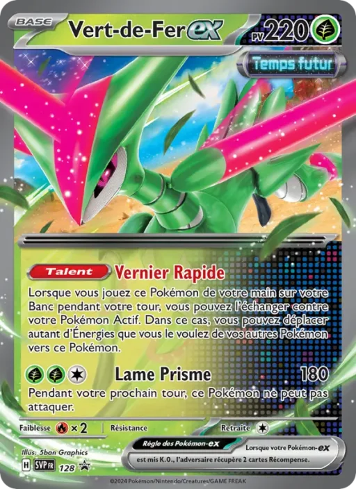 Carte Pokémon Vert-de-Fer-ex 128 Sans Rareté SVP Black Star Promos