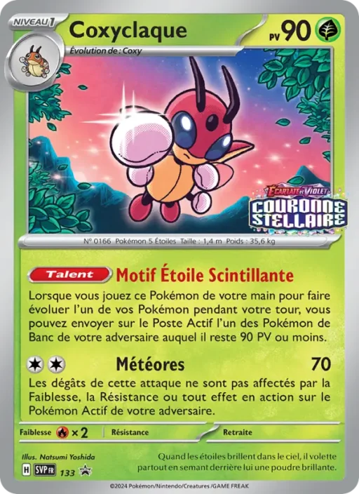 Carte Pokémon Coxyclaque 133 Sans Rareté SVP Black Star Promos