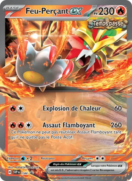 Carte Pokémon Feu-Perçant-ex 144 Sans Rareté SVP Black Star Promos