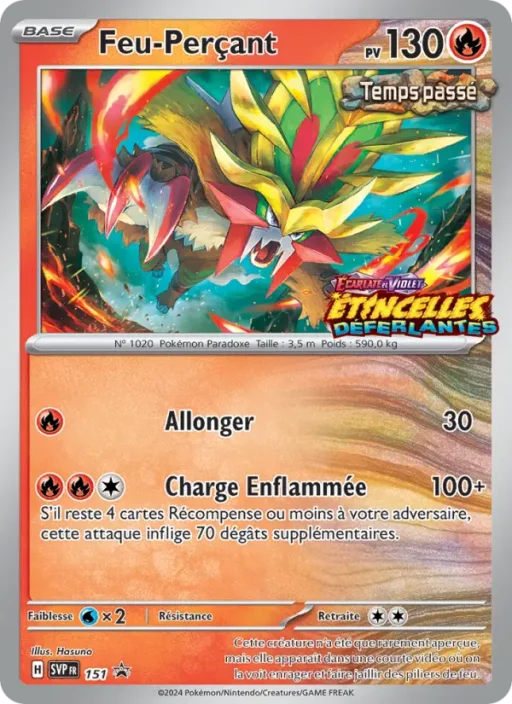 Carte Pokémon Feu-Perçant 151 Sans Rareté SVP Black Star Promos