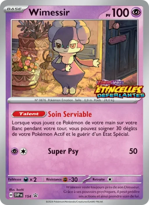 Carte Pokémon Wimessir 154 Sans Rareté SVP Black Star Promos