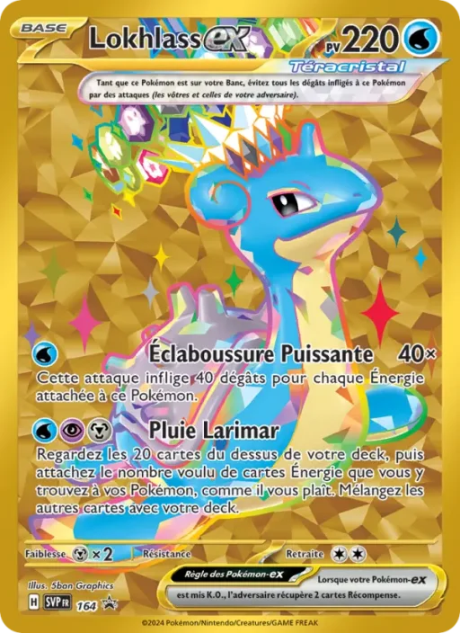 Carte Pokémon Lokhlass-ex 164 Sans Rareté SVP Black Star Promos