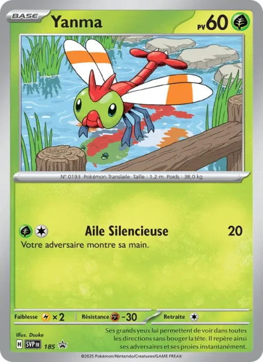 Carte Pokémon Yanma 185 Sans Rareté SVP Black Star Promos