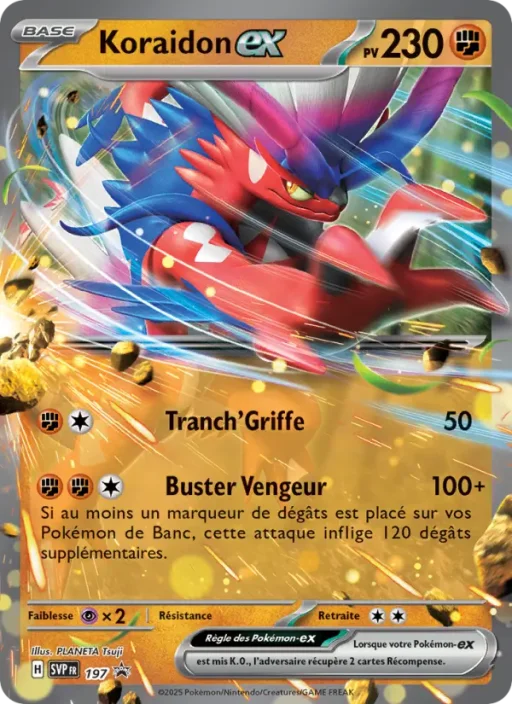 Carte Pokémon Koraidon-ex 197 Sans Rareté SVP Black Star Promos