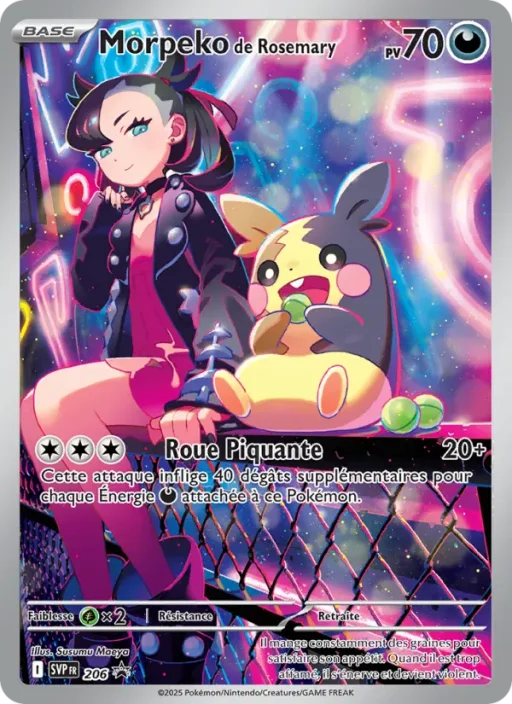Carte Pokémon Morpeko de Rosemary 206 Sans Rareté SVP Black Star Promos
