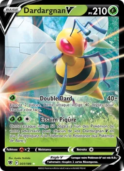 Carte Pokemon Dardargnan V #001