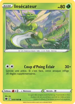 Carte Pokemon Insécateur #005