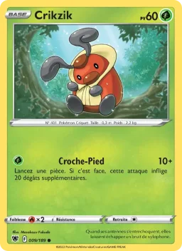 Carte Pokemon Crikzik #009