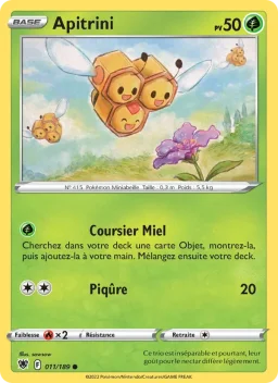 Carte Pokemon Apitrini #011