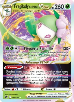 Carte Pokemon Fragilady de Hisui VSTAR #018