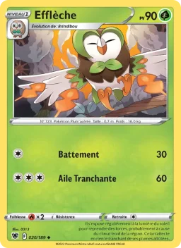 Carte Pokemon Efflèche #020