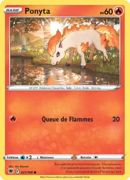 Carte Pokemon Ponyta #021