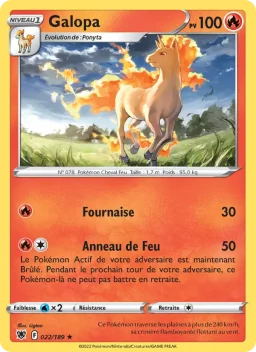 Carte Pokemon Galopa #022