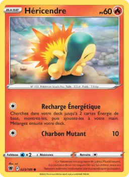 Carte Pokemon Héricendre #023