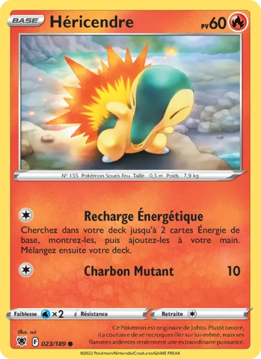 Carte Pokémon Héricendre 023/189 Commune Astres Radieux