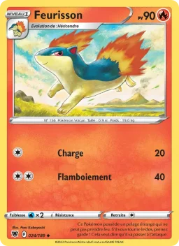 Carte Pokemon Feurisson #024