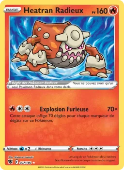 Carte Pokemon Heatran Radieux #027