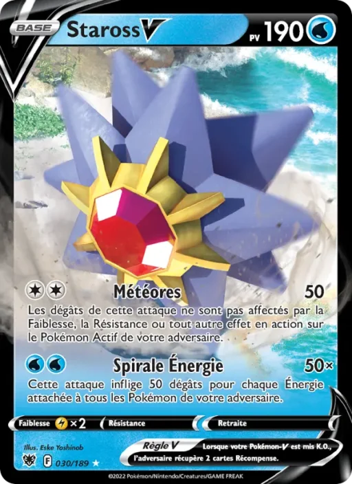 Carte Pokémon Staross V 030/189 Ultra Rare Astres Radieux