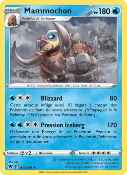 Carte Pokemon Mammochon #033