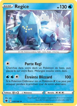 Carte Pokemon Regice #037