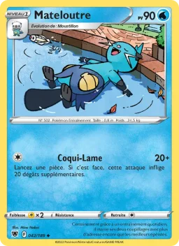 Carte Pokemon Mateloutre #042