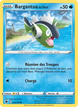 Carte Pokemon Bargantua de Hisui #043