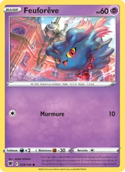 Carte Pokemon Feuforêve #058