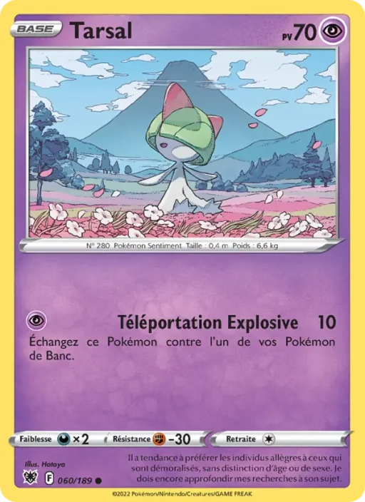 Carte Pokémon Tarsal 060/189 Commune Astres Radieux