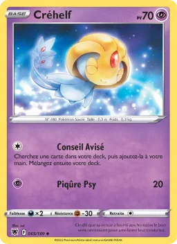 Carte Pokemon Créhelf #065