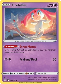 Carte Pokemon Créfollet #066
