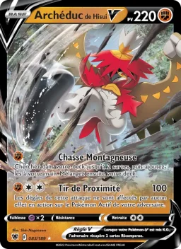 Carte Pokemon Archéduc de Hisui V #083