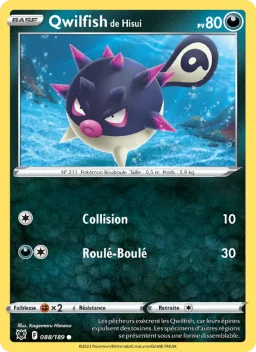 Carte Pokemon Qwilfish de Hisui #088