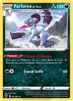 Carte Pokemon Farfurex de Hisui #093