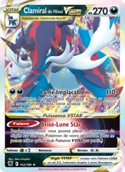 Carte Pokemon Clamiral de Hisui VSTAR #102