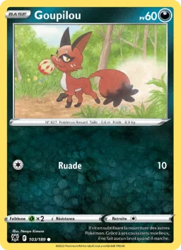 Carte Pokemon Goupilou #103