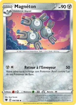 Carte Pokemon Magnéton #106