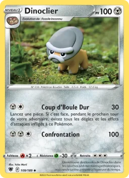 Carte Pokemon Dinoclier #109