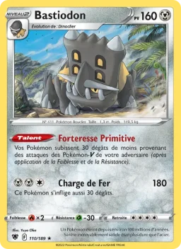 Carte Pokemon Bastiodon #110