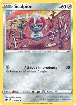 Carte Pokemon Scalpion #115
