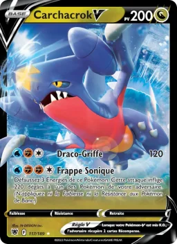 Carte Pokemon Carchacrok V #117
