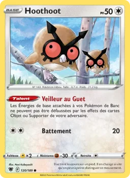 Carte Pokemon Hoothoot #120