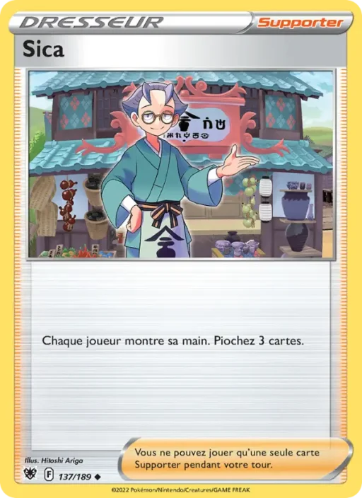 Carte Pokémon Sica 137/189 Peu Commune Astres Radieux