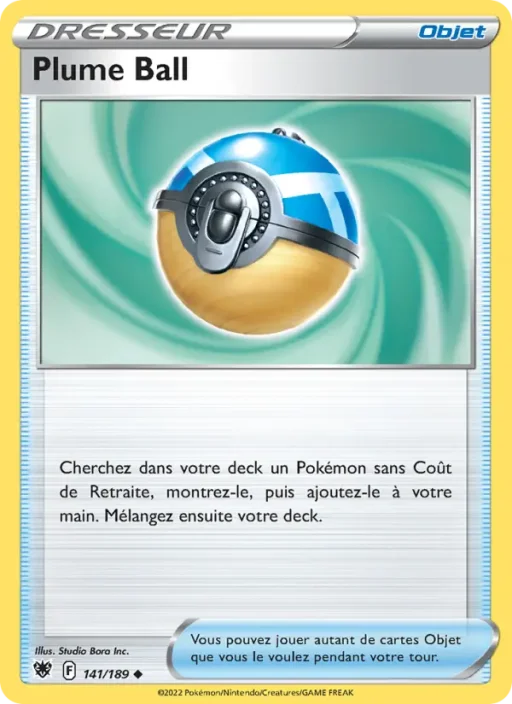 Carte Pokémon Plume Ball 141/189 Peu Commune Astres Radieux