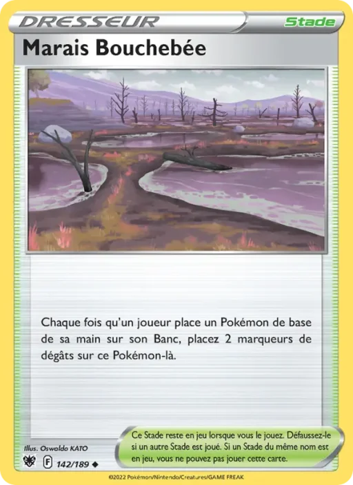 Carte Pokémon Marais Bouchebée 142/189 Peu Commune Astres Radieux