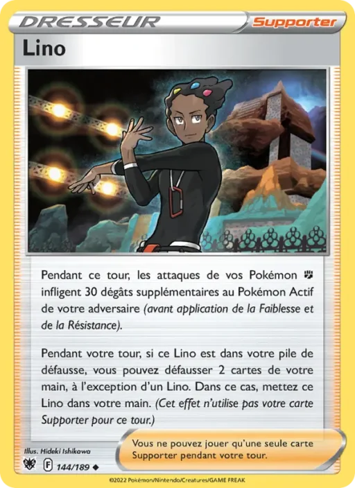 Carte Pokémon Lino 144/189 Peu Commune Astres Radieux