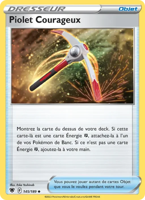 Carte Pokémon Piolet Courageux 145/189 Peu Commune Astres Radieux