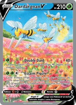 Carte Pokemon Dardargnan V #161