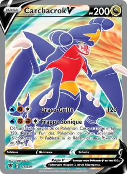 Carte Pokemon Carchacrok V #178
